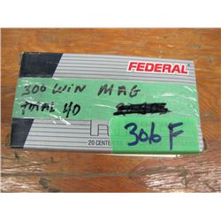 lot of 40 rounds 300 Win Mag reloads