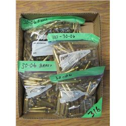 box of assorted 30 - 06 brass