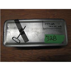 unopened can of 7.62 by 39 ammunition 750 rounds