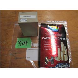 lot of 204 Ruger and 300 Savage brass