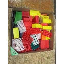 box of assorted shell blocks and cases