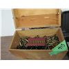 Image 1 : wood crate with brass miscellaneous 308 and 308 Norma Magnum and others