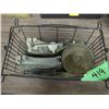 Image 1 : wire basket with scales and cast pot