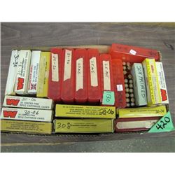 box of assorted brass