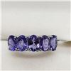 Image 3 : 10K White Gold Tanzanite(2.4ct) Ring (~Size 6) (~weight 1.8g), Made in Canada, Insurance Value $1700