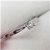 Image 2 : 14K White Gold Diamond (I2)(0.23ct) Ring (~Size 6) (~weight 1.6g), Made in Canada, Insurance Value $