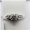 Image 6 : 14K White Gold Diamond (0.35ct) Ring (~Size 5) (~weight 1.89g), Made in Canada, Insurance Value $252