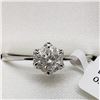Image 5 : 10K White Gold Diamond (I1)(0.5ct) Ring (~Size 6) (~weight 1.45g), Made in Canada, Insurance Value $