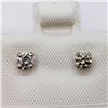 Image 4 : 14K White Gold Diamond Stud (Si1 - Si2)(0.35ct) Earrings (~weight 0.4g), Made in Canada, Suggested R