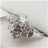 Image 4 : 14K White Gold 9 Diamond (Si-1)(1.5ct) Ring (~Size 7) (~weight 3.2g), Made in Canada, Insurance Valu