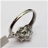 Image 5 : 14K White Gold 9 Diamond (Si-1)(1.5ct) Ring (~Size 7) (~weight 3.2g), Made in Canada, Insurance Valu