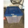 Image 1 : Plastic Tote w/ Lid