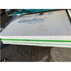 ONE sheet - 1 inch x 2ft x 8ft - Glassrock Shaftliner drywall