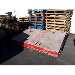 Sea Container Forklift Ramp 8 ft wide with chain mounts