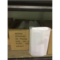 Case of Heavy-Duty Plastic Drop Sheets (20ct)