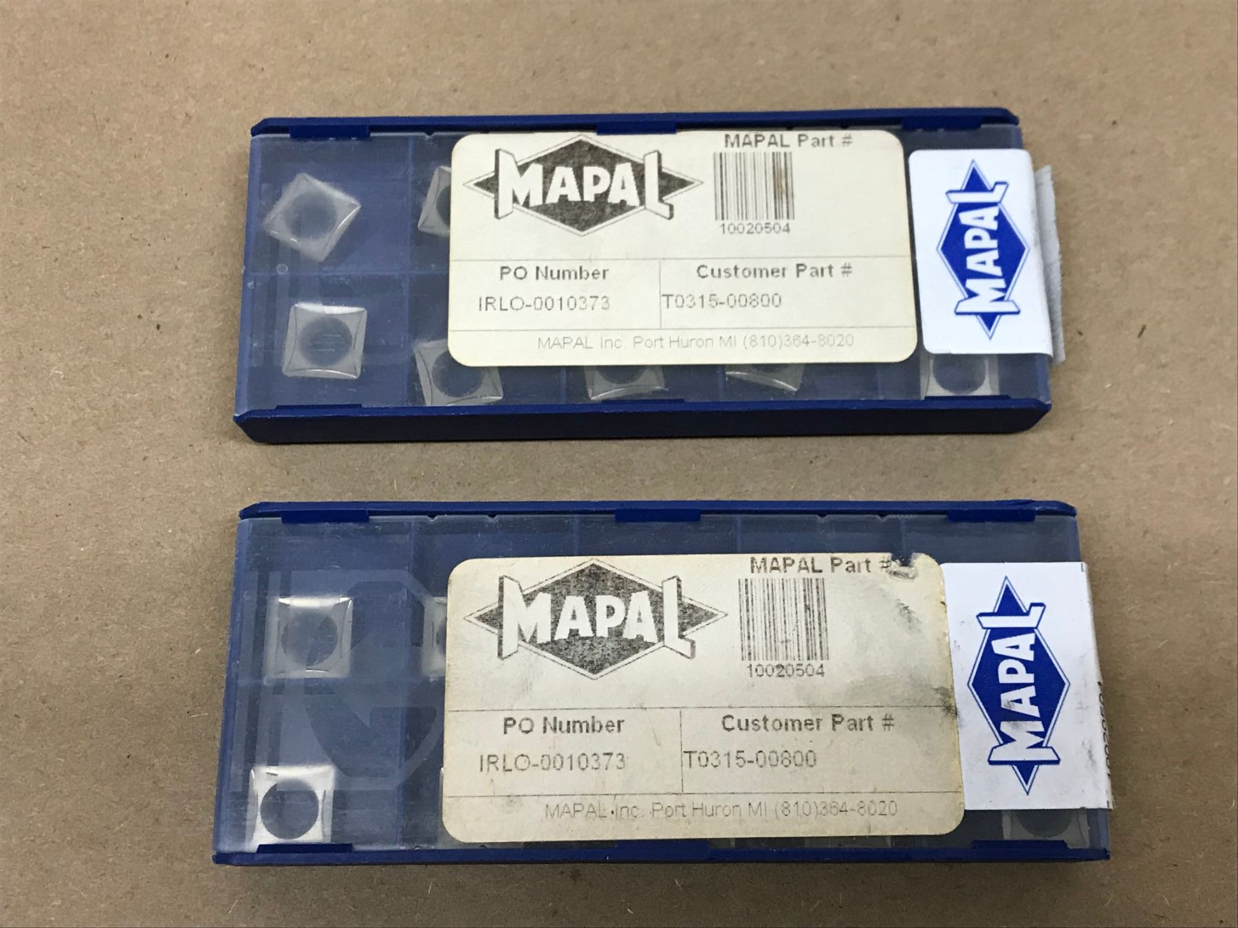 (20) MAPAL SPGTO9T308-HK11-+12 CARBIDE INSERT
