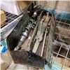 Image 1 : VINTAGE TOOL BOX WITH VINTAGE SNAP ON AND GREY SOCKETS AND 2 WRENCHES 18 PCS TOTAL