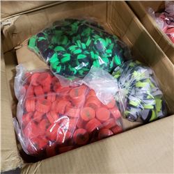 BOX OF NEW 2PC SILICONE THREADED CONTAINERS