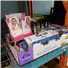 Image 1 : 2 BOXES OF KIDS TOYS AND SPA ACCESORIES