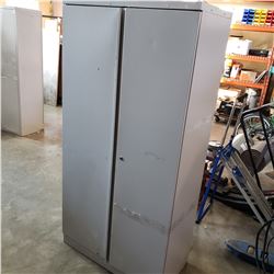 2-DOOR METAL STORAGE CABINET