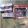 Image 1 : 13 PIECE HOBBY KNIFE SET AND 3 10 PIECE TORQUE BIT SOCKET SET