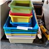 Image 1 : LOT OF 10 COLOURFUL BINS