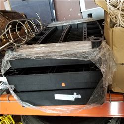 5 TIER BLACK PLASTIC SHELF