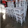 Image 1 : 17 WHITE STACKING CHAIRS