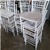 Image 2 : 17 WHITE STACKING CHAIRS