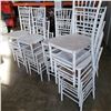 Image 3 : 17 WHITE STACKING CHAIRS