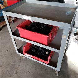 METAL ROLLING 3 TIER CART