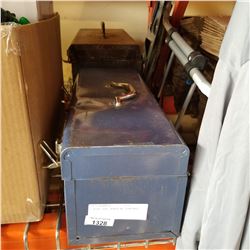 2 BLUE TOOL BOXES W/ CONTENTS