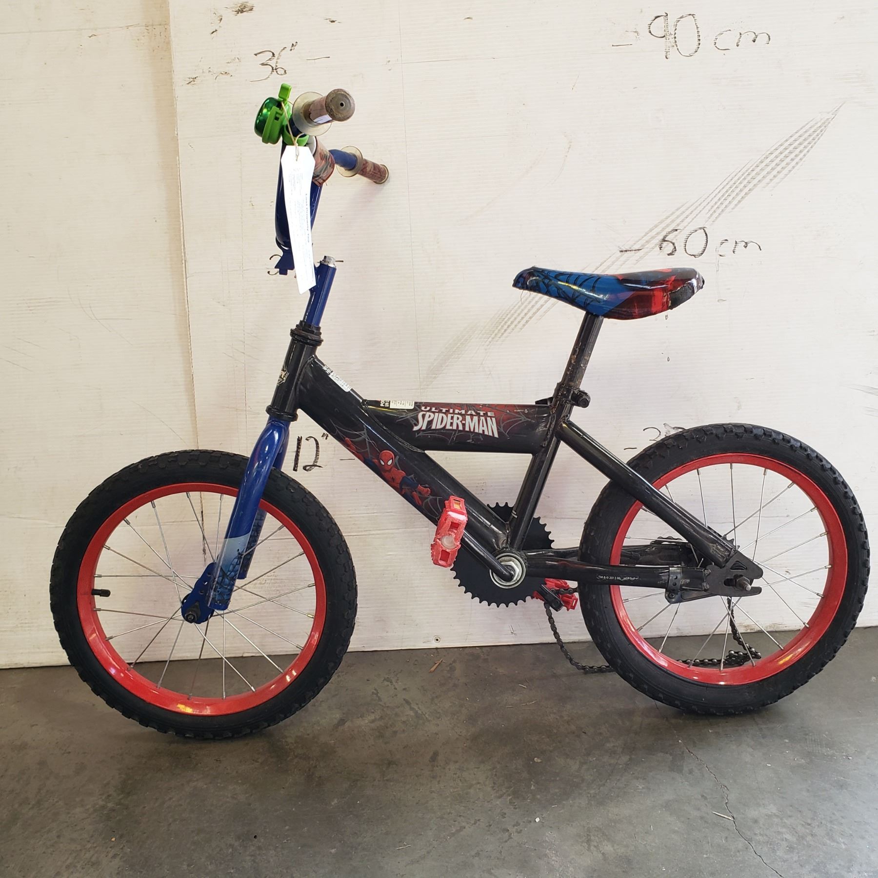 Black Spiderman Kids Bike