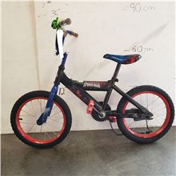 BLACK SPIDERMAN KIDS BIKE