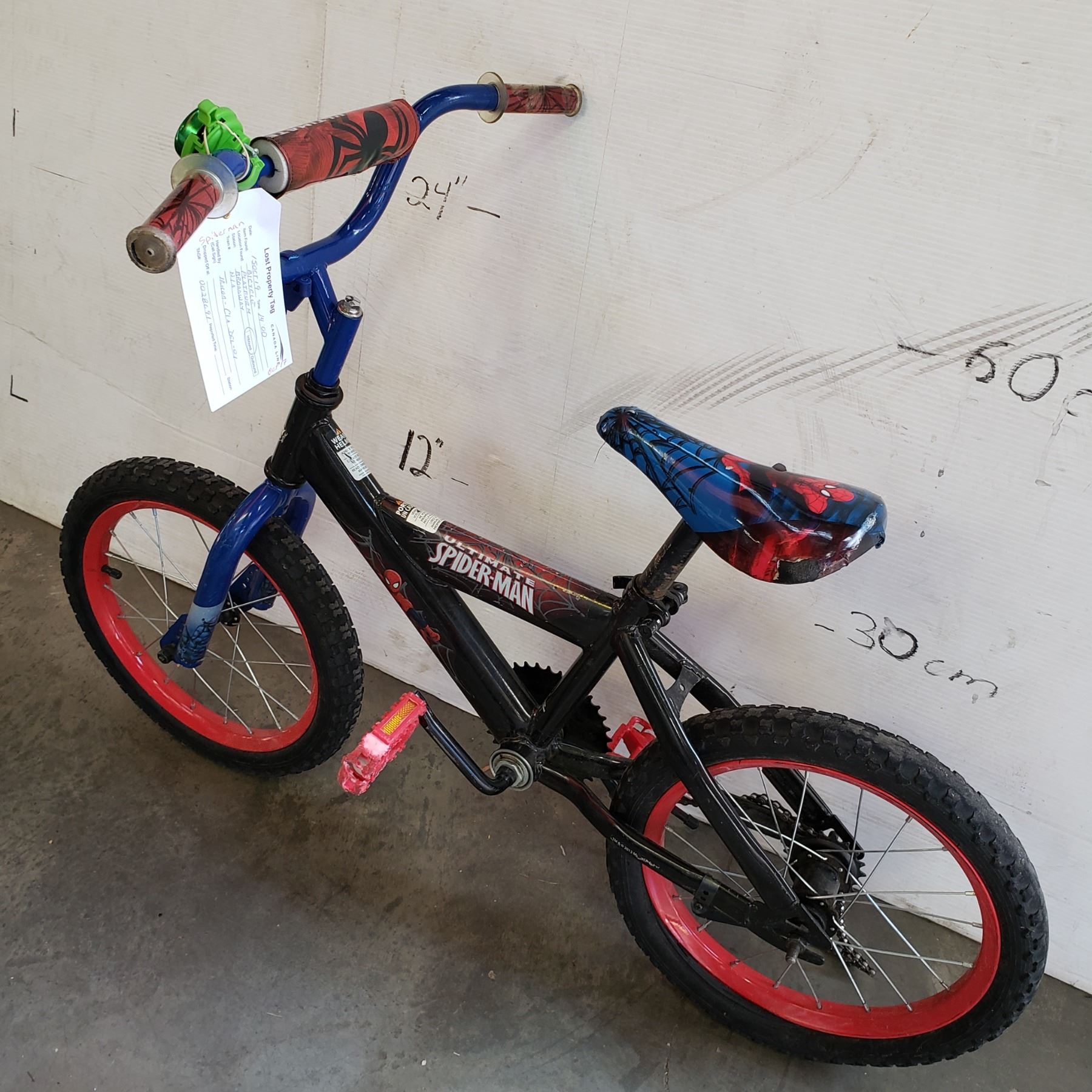 Black Spiderman Kids Bike