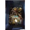 Image 1 : SMALL TOTE OF COSTUME JEWELLERY
