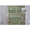 Image 2 : THREE 1954 ONE DOLLAR BILLS