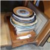 Image 1 : VINTAGE JEWELLERY BOX, COLLECTOR PLATES, 1929 CROSS STITCH SAMPLER