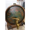 Image 2 : FJ THOMPSON AND SONS FINE SHERRY AND PORT KEG W/ BRASS SPIGOT 1FT TALL