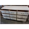 Image 2 : 6 DRAWER PAINTED WHITE FRENCH PROVINCIAL DRESSER