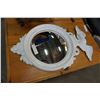 Image 1 : CONVEX WHITE FRAMED WALL MIRROR
