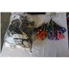 Image 2 : DIGITAL PICTURE FRAME, SCALE, CRAFT SCISSORS, AND BAG OF CHARGERS