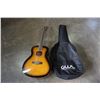 Image 1 : GEORGE WASHBURN LIMITED ACOUSTIC GUITAR IN BLACK CASE