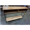 Image 1 : METAL AND WOOD HALL TABLE