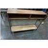 Image 2 : METAL AND WOOD HALL TABLE