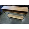 Image 3 : METAL AND WOOD HALL TABLE