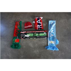 NEW RAWLINGS 2 IN 1 SOCCER GOAL SET AND SOCCER SCARFS AND TOQUE