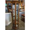 Image 1 : CORNER DISPLAY CABINET W/ GLASS DOORS