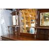 Image 2 : 2 PC ANTIQUE 6 DRAWER BUFFET AND MIRRORED HUTCH