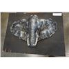 Image 1 : ELEPHANT HEAD PLAQUE ON WOOD